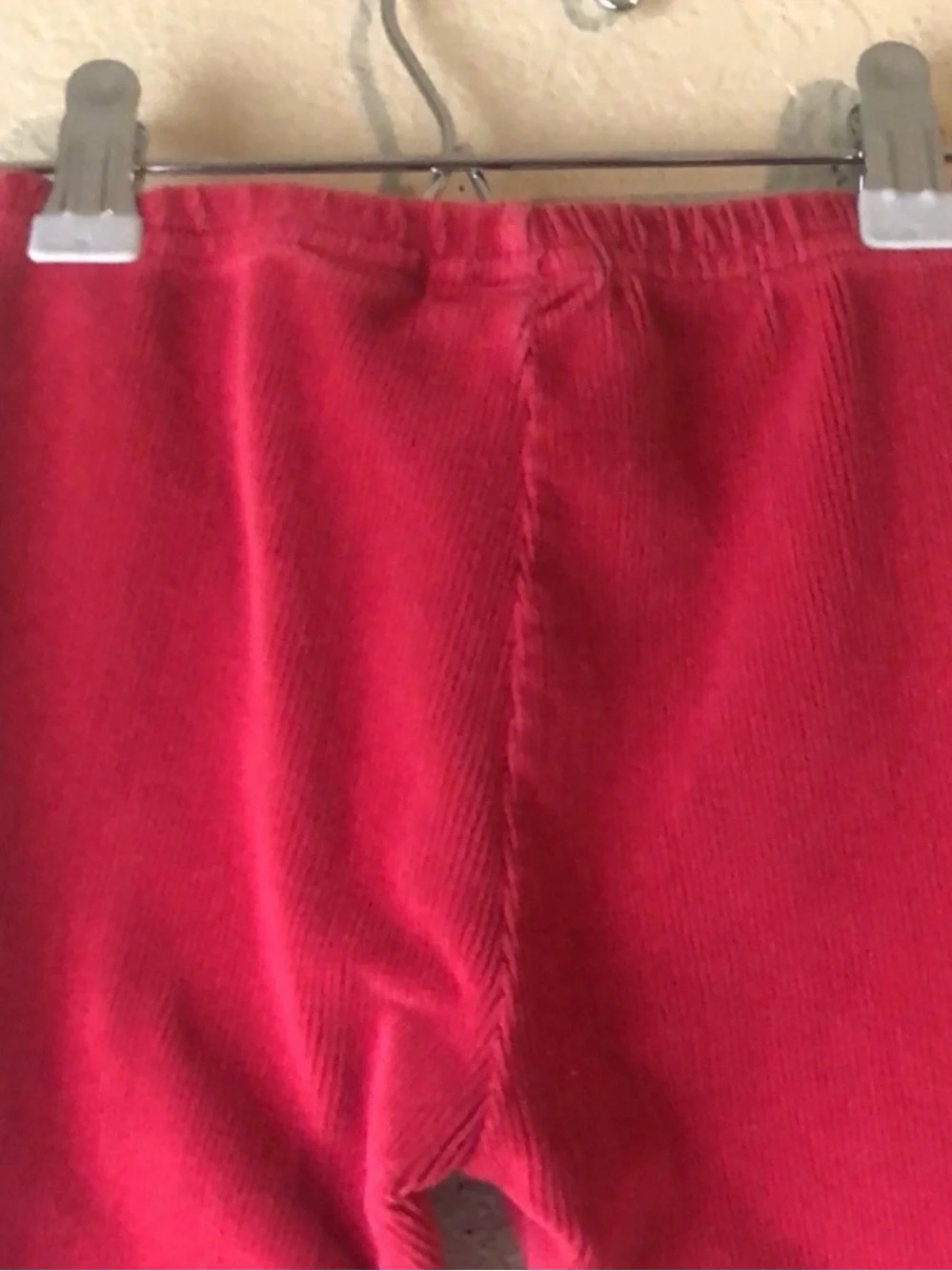 Gymboree Pants Girls Vintage Y2K Leggings Elastic Waist Red Corduroy Small 3 Yrs